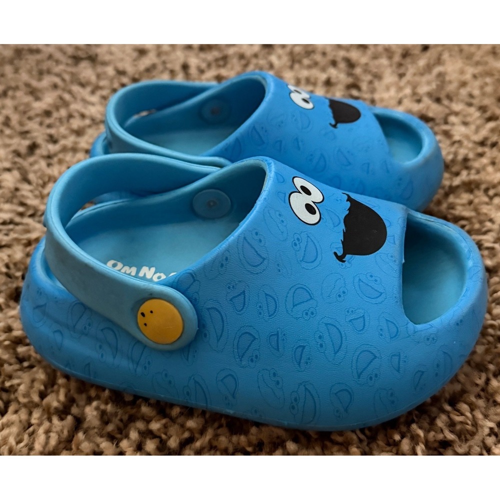 Sesame Street Baby Cookie Monster Clog Sandals Size 5